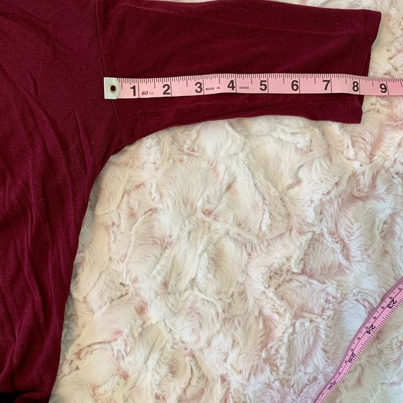 Maroon Express One-Eleven v neck tee - Picture 8 of 9